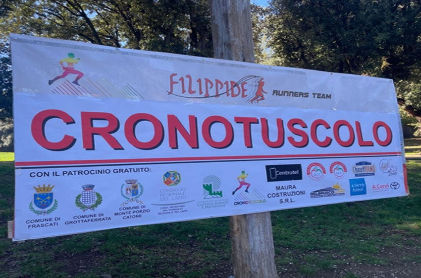 Frascati. Successo per la CronoTuscolo 10 km di corsa tra natura e storia