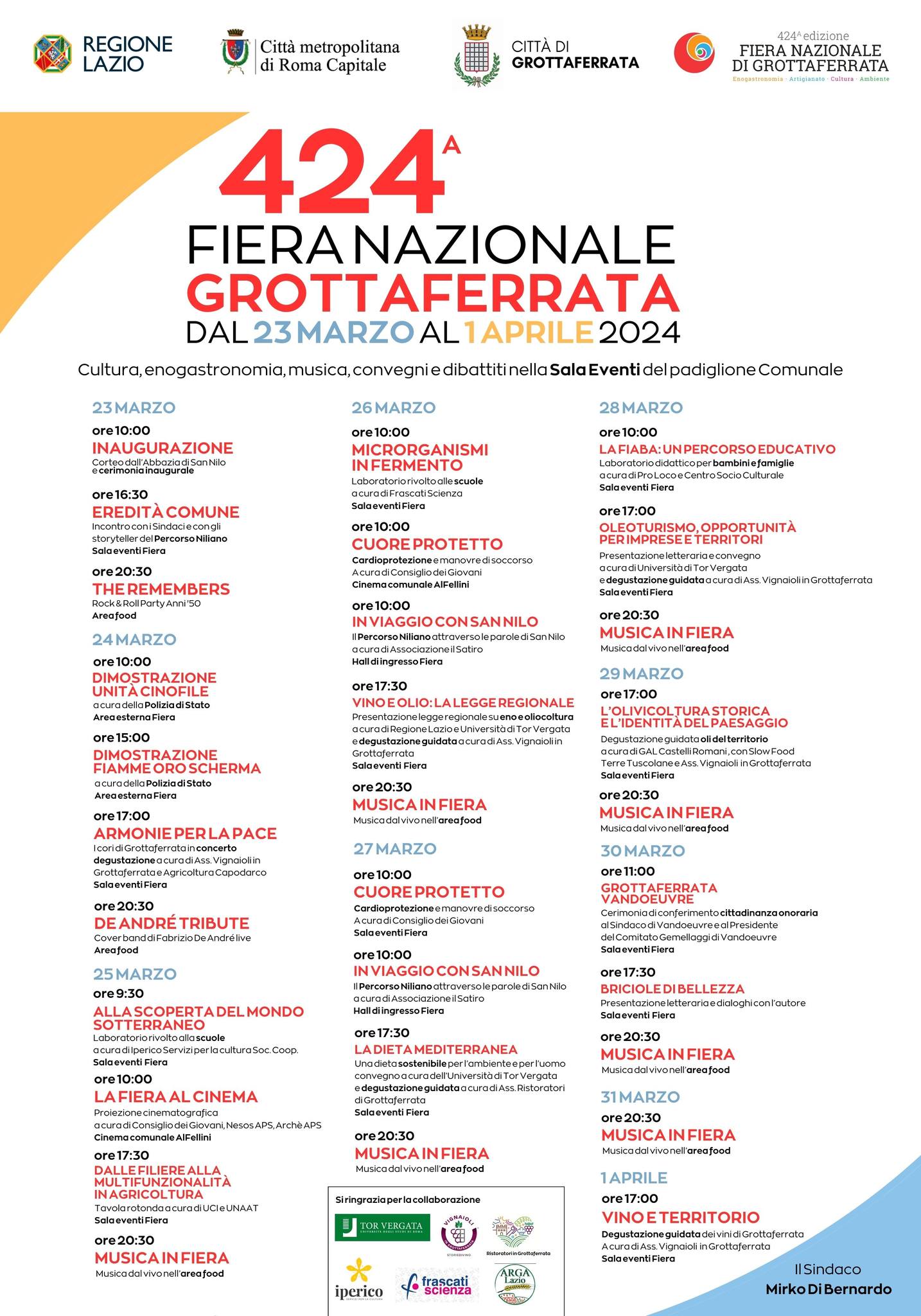 programma fiera grottaferrata