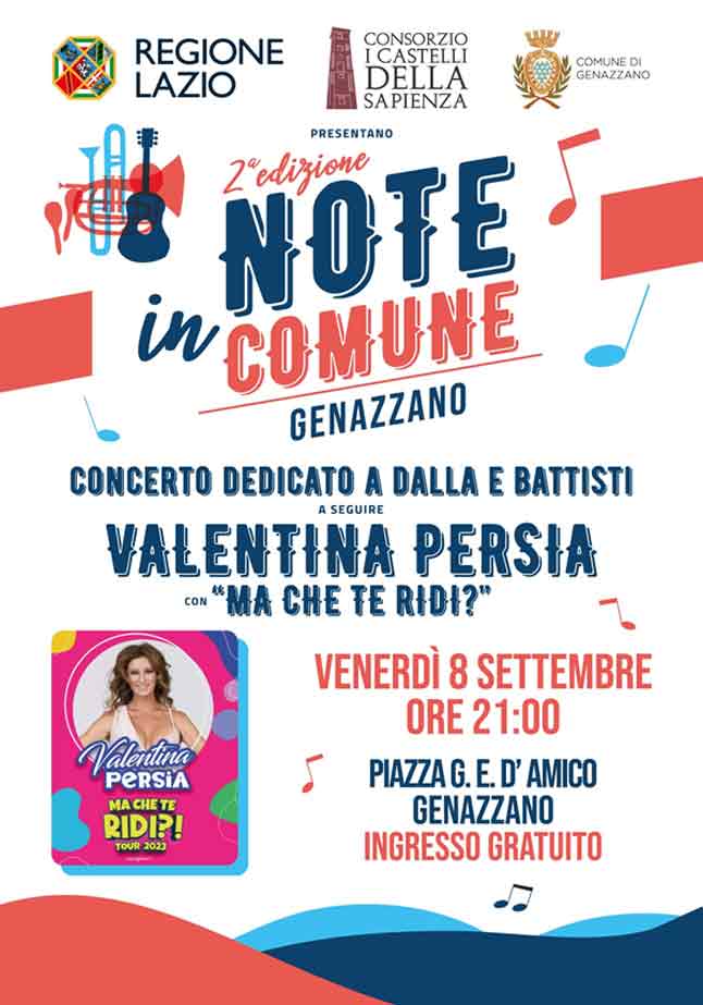 note in comune genazzano locandina